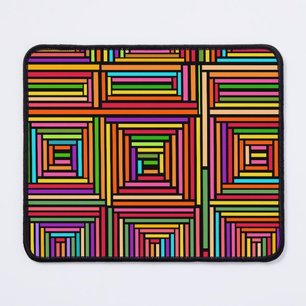 Item preview, Rainbow Squares Geometric Abstract Pattern designed and sold by TheCosmoWest.