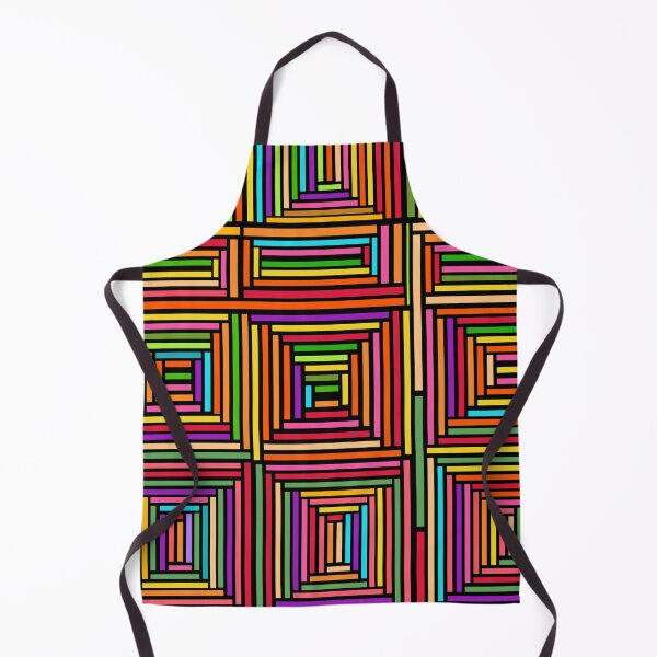 Item preview, Rainbow Squares Geometric Abstract Pattern  designed and sold by TheCosmoWest.