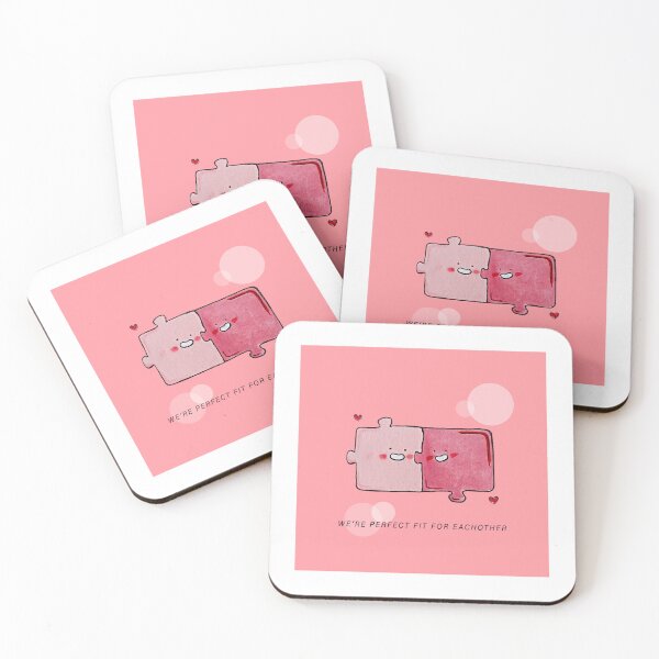 Item preview, Cute Puzzles Couple with "We're Perfect Fit For Eachother" designed and sold by Live_With_Suzy.