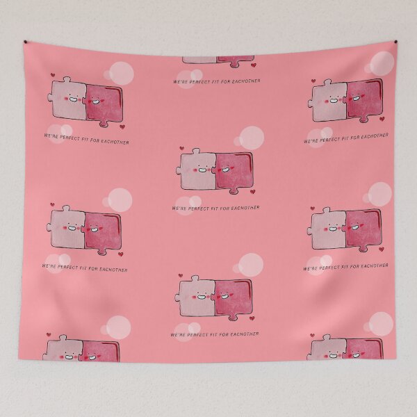 Item preview, Cute Puzzles Couple with "We're Perfect Fit For Eachother" designed and sold by Live_With_Suzy.