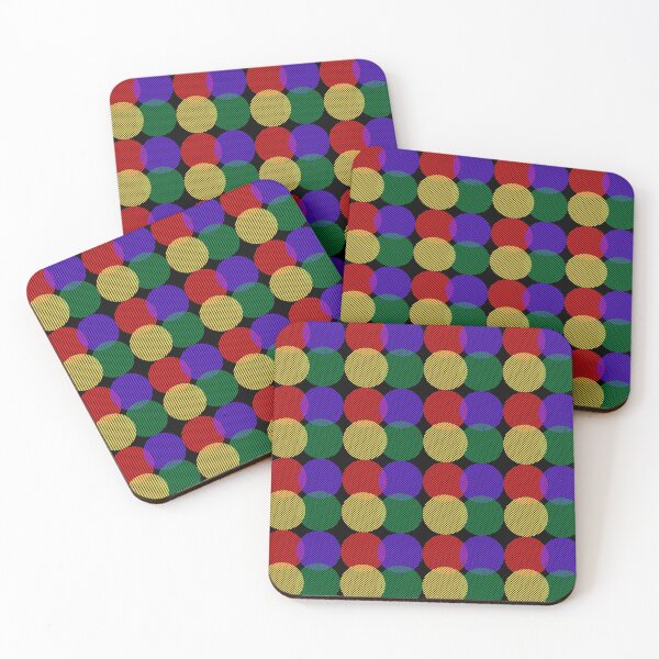 Item preview, RGBY CIRCLES. designed and sold by JockArts.