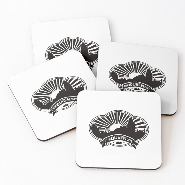 Item preview, Queen City Skyline b/w  designed and sold by taylorrhelms.