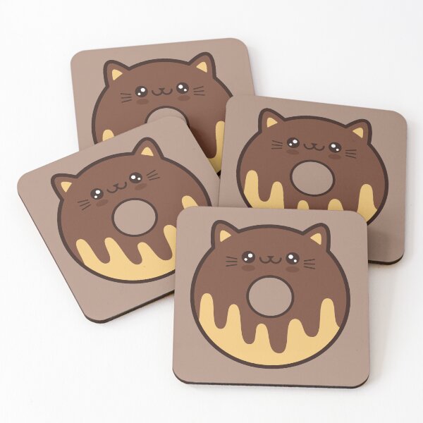 Item preview, Chocolate Doughnut Cat designed and sold by KittyCotton.