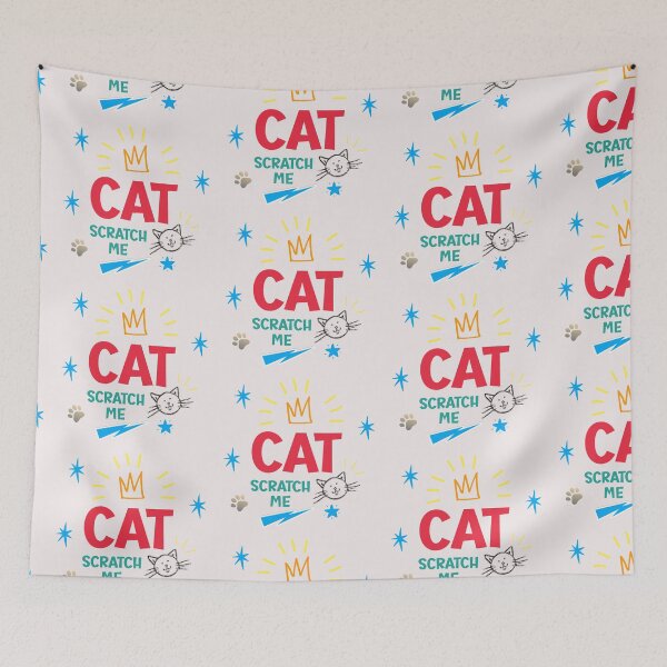 Item preview, Cat scratch me-funny quotes  designed and sold by Alreweny.