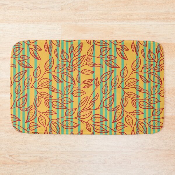 Item preview, Minimalist Leaf Line Art Illustration as a Seamless Surface Pattern Design designed and sold by ZaryaKiqo.