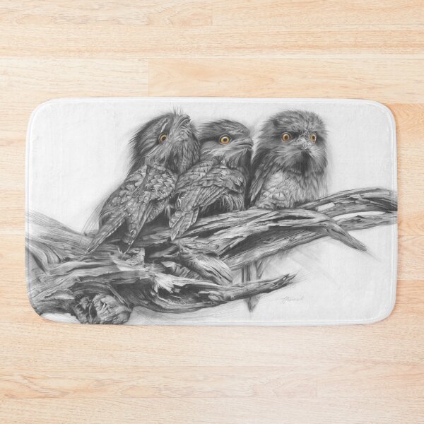 Item preview, Tawny Frogmouth Trio designed and sold by Fiona Francois.