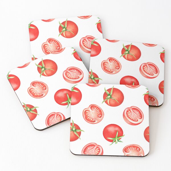 Item preview, Tomatoes pattern. Watercolor drawing. designed and sold by Trilisti.