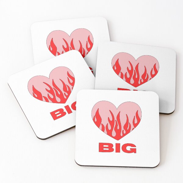Item preview, Big Little Sorority Reveal Flame Heart BIG designed and sold by mirandanugent.