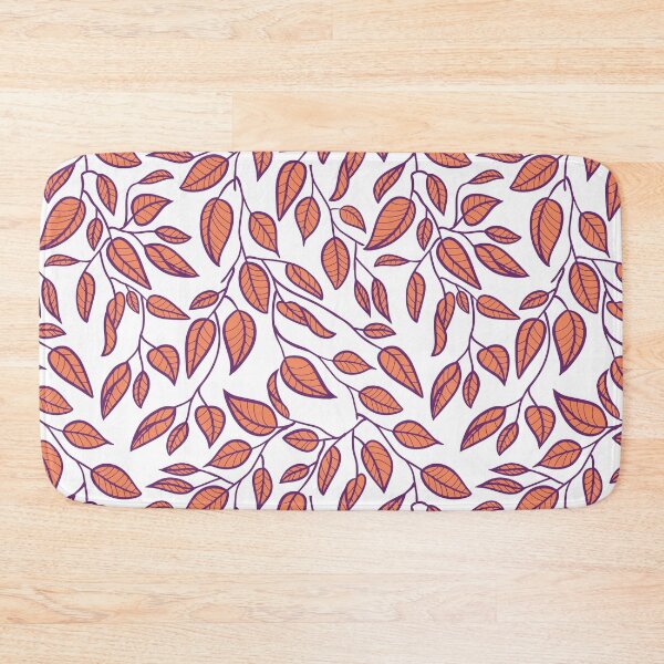 Item preview, Minimalist Leaf Line Art Illustration as a Seamless Surface Pattern Design designed and sold by ZaryaKiqo.