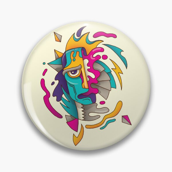 Item preview, Abstract Zombie Face Retro 80s Artist designed and sold by GrynszpanDezign.