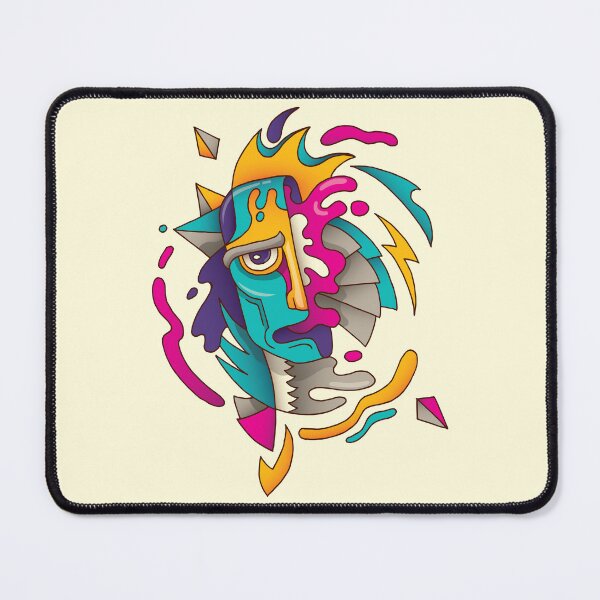 Item preview, Abstract Zombie Face Retro 80s Artist designed and sold by GrynszpanDezign.