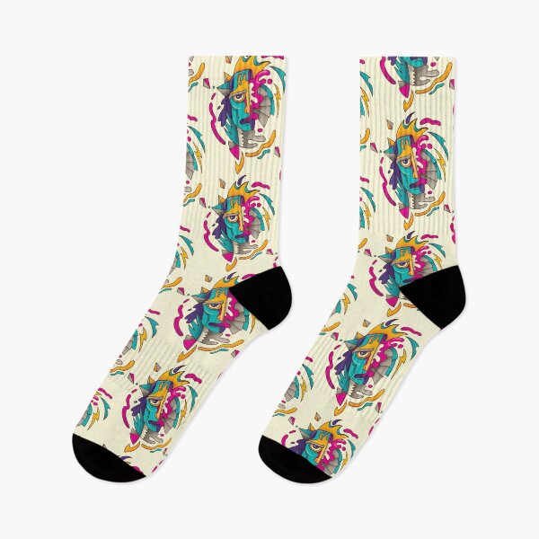 Item preview, Abstract Zombie Face Retro 80s Artist designed and sold by GrynszpanDezign.