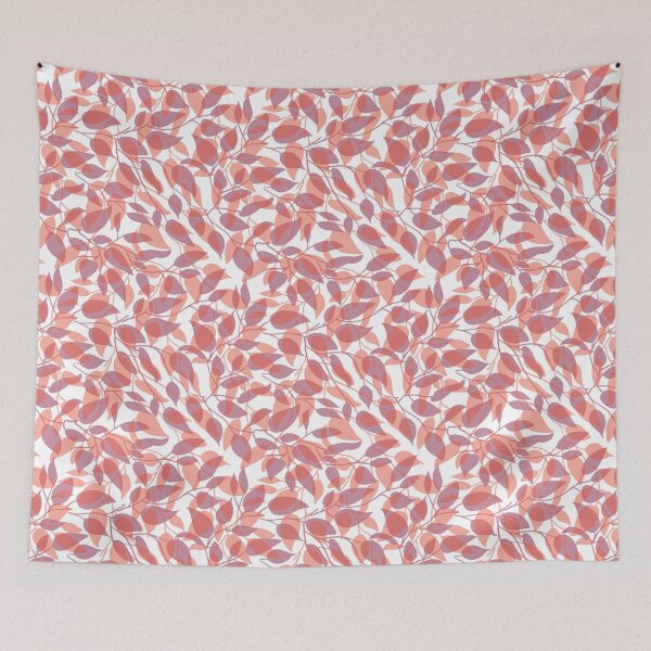 Item preview, Minimalist Leaf Line Art Illustration as a Seamless Surface Pattern Design designed and sold by ZaryaKiqo.