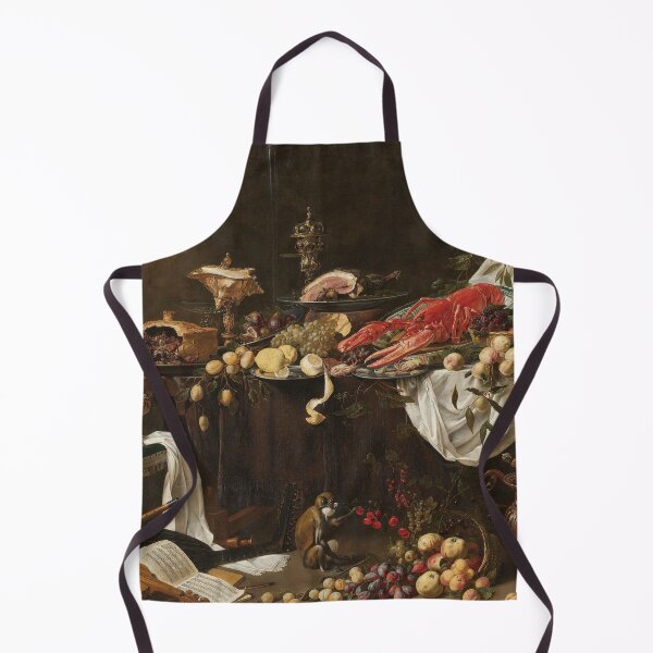 Item preview, Still life with food, opulent meal, lobster and fruit, Adriaen van Utrecht designed and sold by Mauswohn.