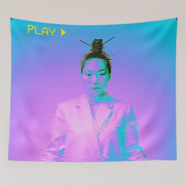 Item preview, Japanese Woman Vaporwave Glitch Art designed and sold by glitchhub.