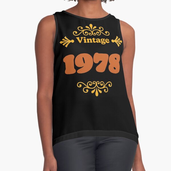 Vintage 1978 (black version) Sleeveless Top