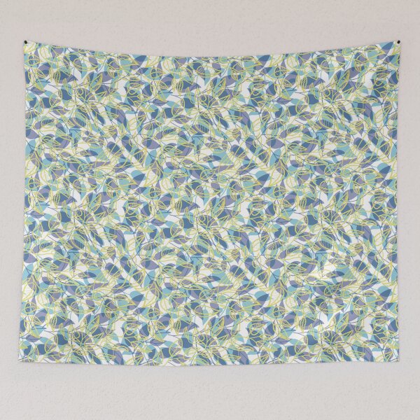 Item preview, Minimalist Leaf Line Art Illustration as a Seamless Surface Pattern Design designed and sold by ZaryaKiqo.