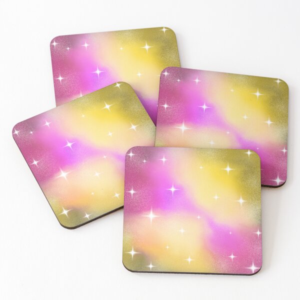 Item preview, Aesthetic Colorful Pink and Yellow Galaxy designed and sold by quinellie.