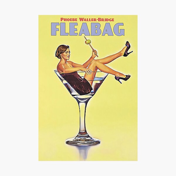 Fleabag Drink Glass TV Show Poster Photographic Print