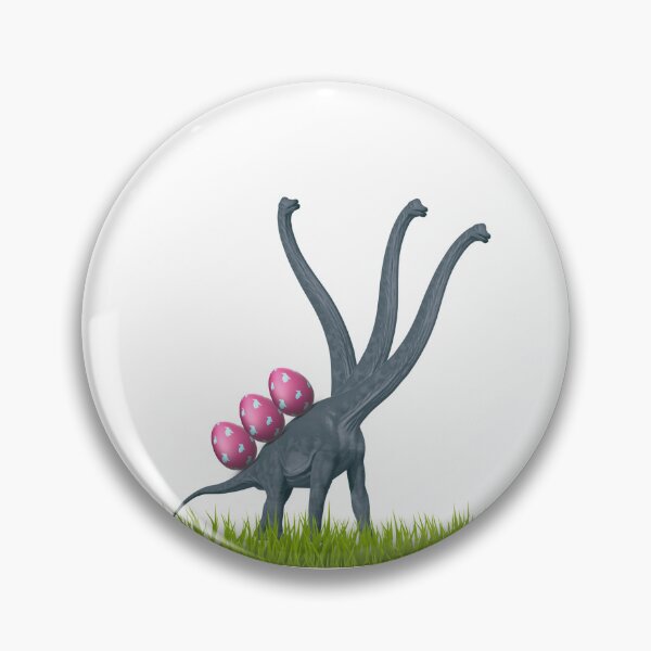 Item preview, Three-necked dinosaur carrying three easter eggs | Happy Easter | Funny Easter  designed and sold by CosmicStory.