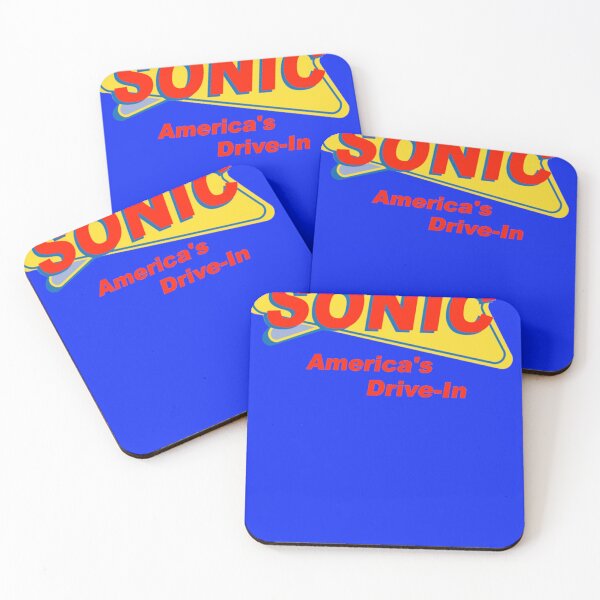 Item preview, Sonic America&x27;s drive-in Fast Food Logo Red Essential T-Shirt designed and sold by JuleBoltz.