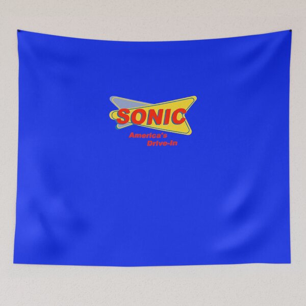 Item preview, Sonic America&x27;s drive-in Fast Food Logo Red Essential T-Shirt designed and sold by JuleBoltz.