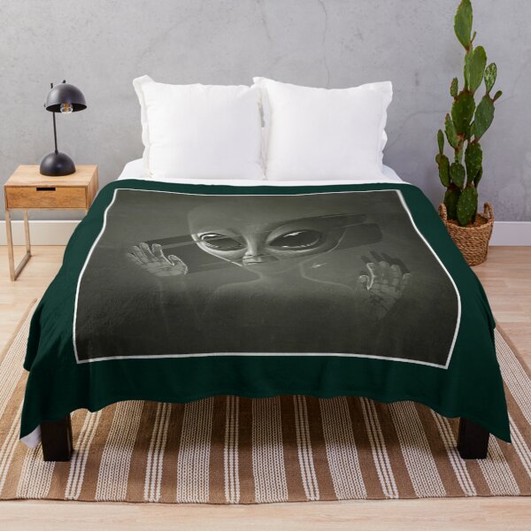 Item preview, Alien Throw Pillow designed and sold by TrilisaCarroll.