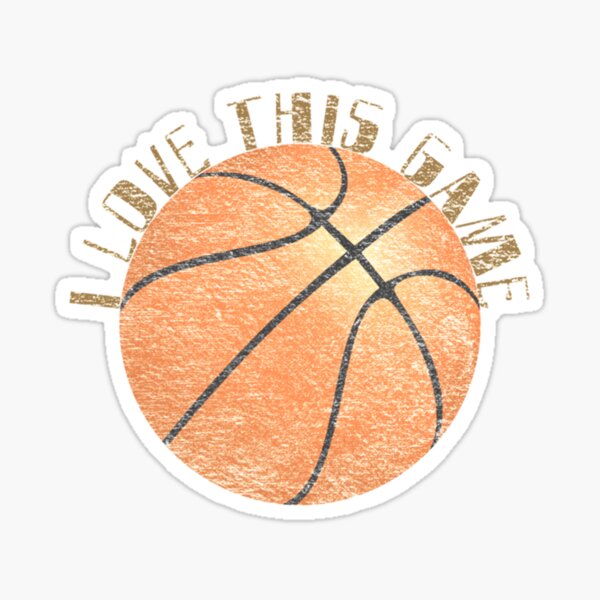 NBA I Love This Game Basketball Sport Car Bumper Sticker Decal SIZES