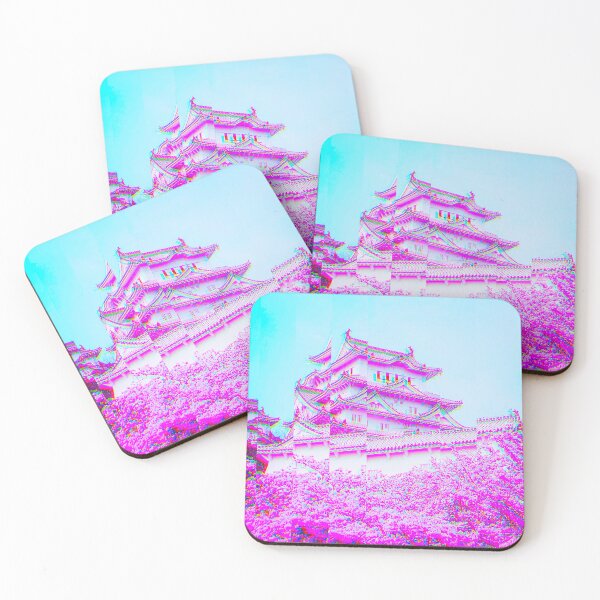 Item preview, Himeji Castle, Japan Vaporwave Glitch Art  designed and sold by glitchhub.