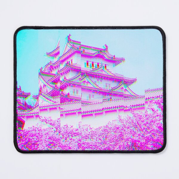 Item preview, Himeji Castle, Japan Vaporwave Glitch Art  designed and sold by glitchhub.
