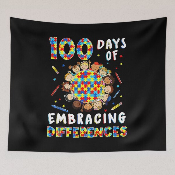 Item preview, 100 Day Of Embracing Differences 100 Days Of School designed and sold by NevaehRey.