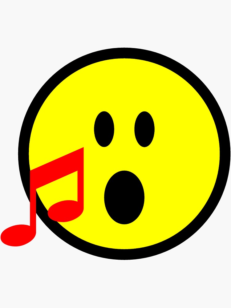 "music emoji" Sticker for Sale by mehmetemin Redbubble