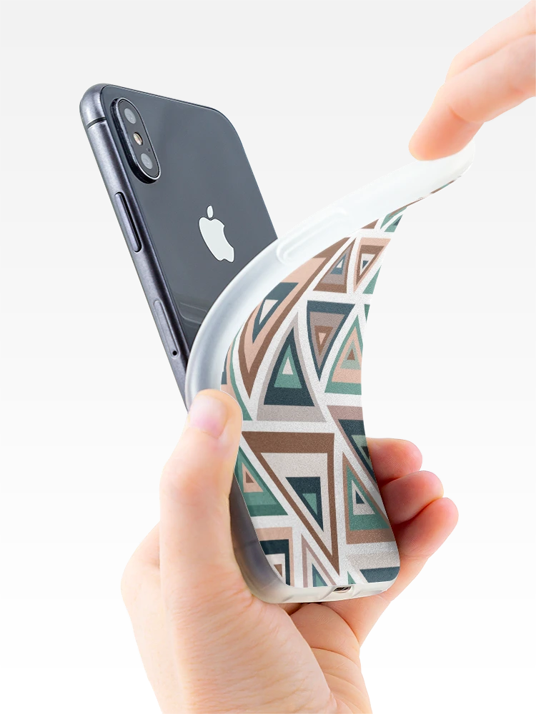 Thumbnail 4 of 5, iPhone Case, Abstract triangle pattern designed and sold by TheCosmoWest.