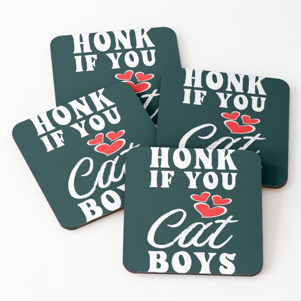 Item preview, Honk If You Love Cat Boys - Humorous Bumper Gifts Ideas   designed and sold by TrilisaCarroll.