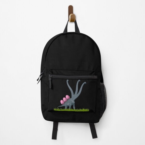 Item preview, Three-necked dinosaur carrying three easter eggs (in black) | Happy Easter | Funny Easter designed and sold by CosmicStory.