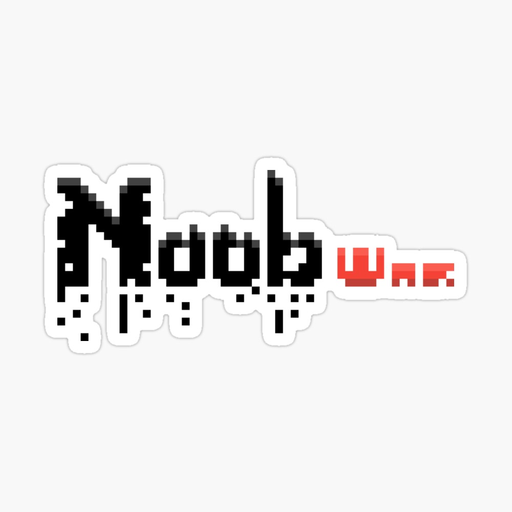 Cute Gaming Noob - Text Logo Name Game Cool