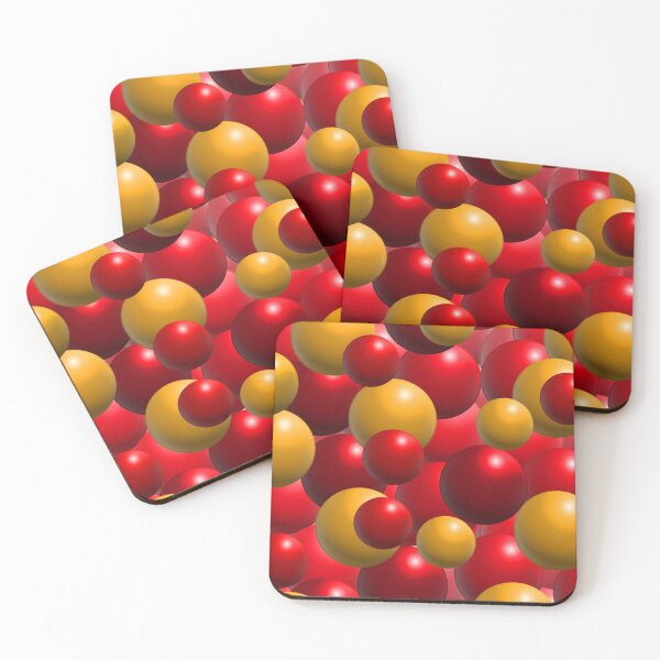 Item preview, Copy of Pattern Art Golden and Red Shades balls designed and sold by chahakisha.