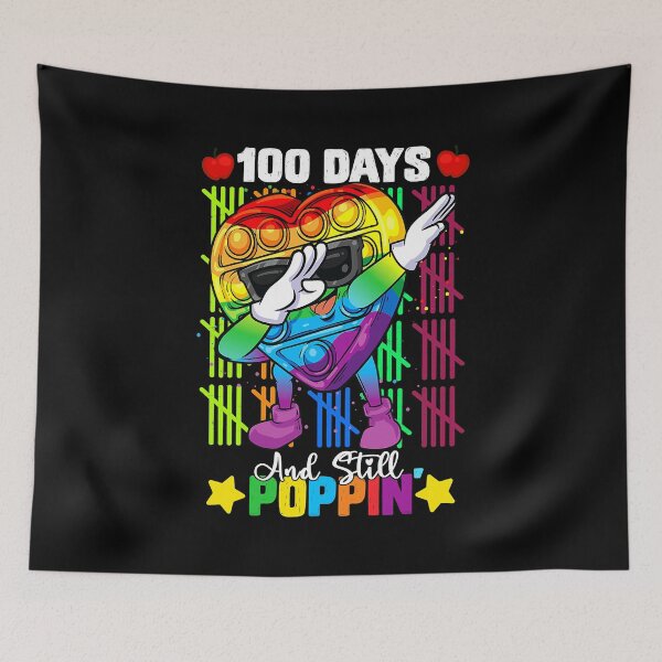 Item preview, Dabbing Fidget Toy 100 Days Of School Still Poppin Pop it designed and sold by NevaehRey.