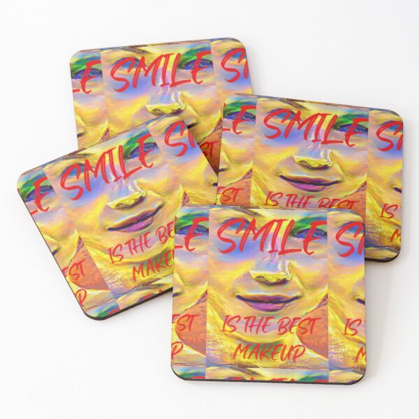 Item preview, Smile is the best make up with red wording designed and sold by Bekindtome.