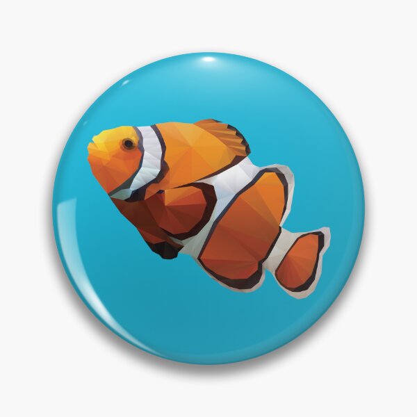 Item preview, Clown Fish Polygon Art designed and sold by polymolystudio.