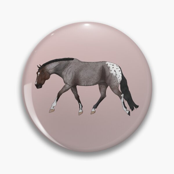 Item preview, Stock Horse 5- Snowcap Bay Red Roan  Sticker designed and sold by AnnemNagele.