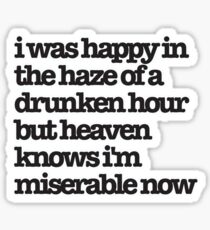 The Smiths Song Lyrics Sticker