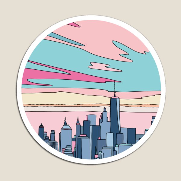 City sunset by Elebea Magnet