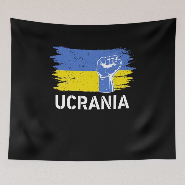 Item preview, Ucrania Spanish Ukraine Flag Merchandise American Ukrainians designed and sold by PinkyTree.