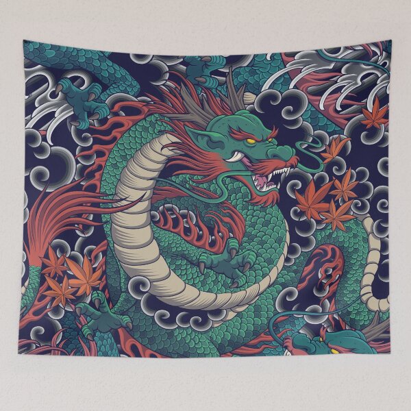 Item preview, Japanese Emerald Green Dragon designed and sold by Vector Scout Lab.