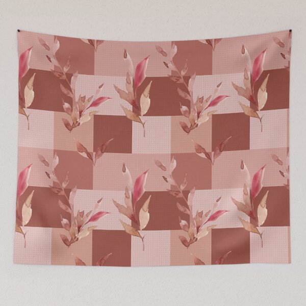 Item preview, Soft Red leaves pattern designed and sold by Levated.