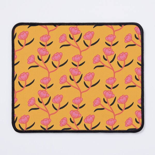Item preview, Modern Floral Camellia Vine Pattern Yellow Sun Background designed and sold by Octavia Soldani.
