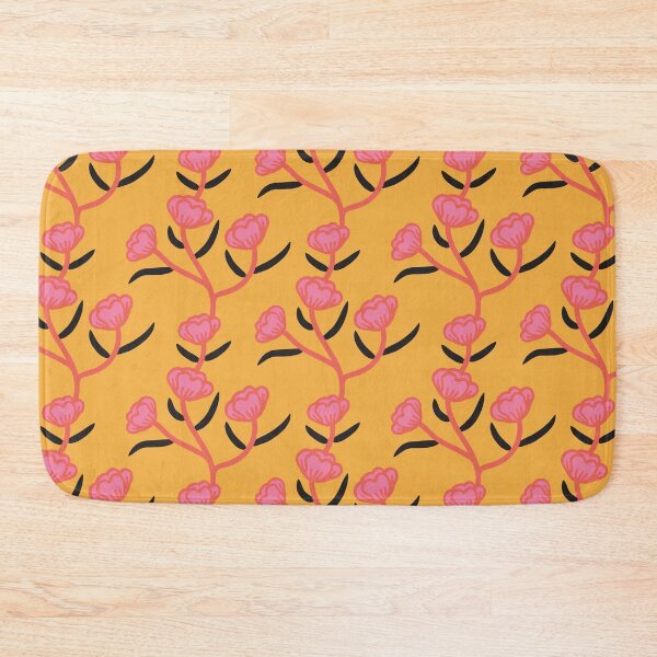 Item preview, Modern Floral Camellia Vine Pattern Yellow Sun Background designed and sold by Octavia Soldani.