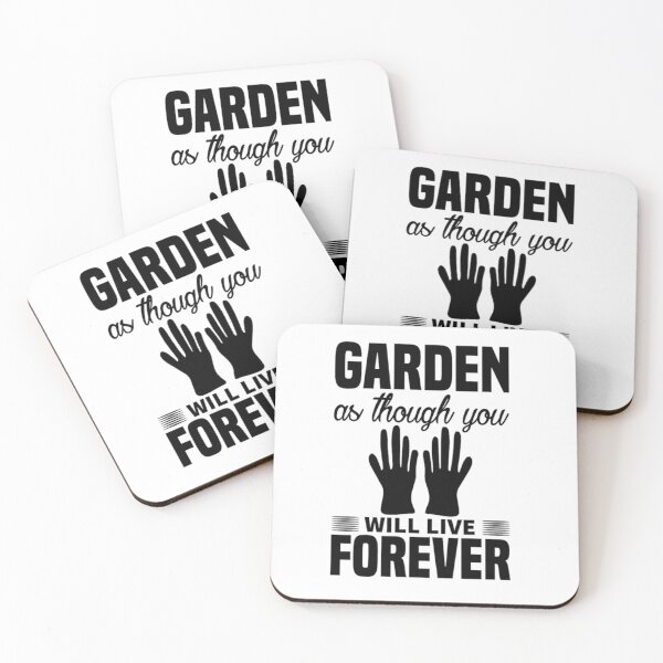 Item preview, garden as though you will live forever black   designed and sold by JosephOConnor.