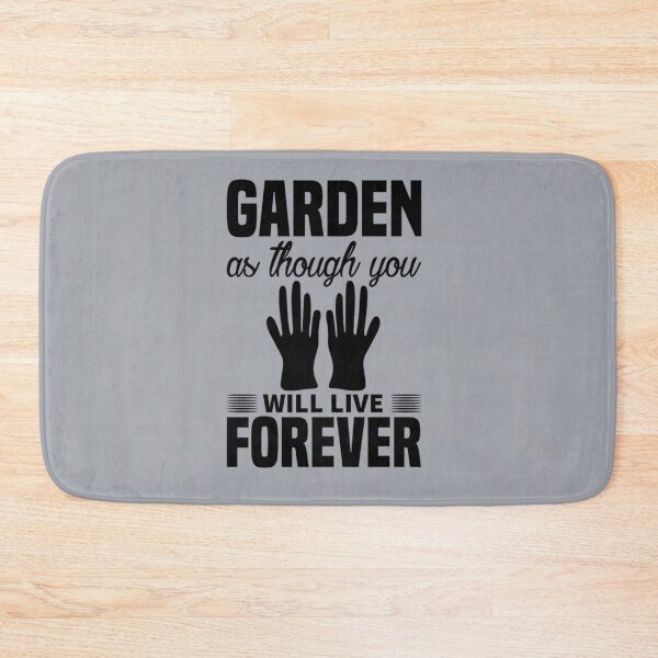 Item preview, garden as though you will live forever black   designed and sold by JosephOConnor.